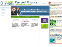 Tablet Screenshot of catholicfinanciallife.educatedinvestor.com